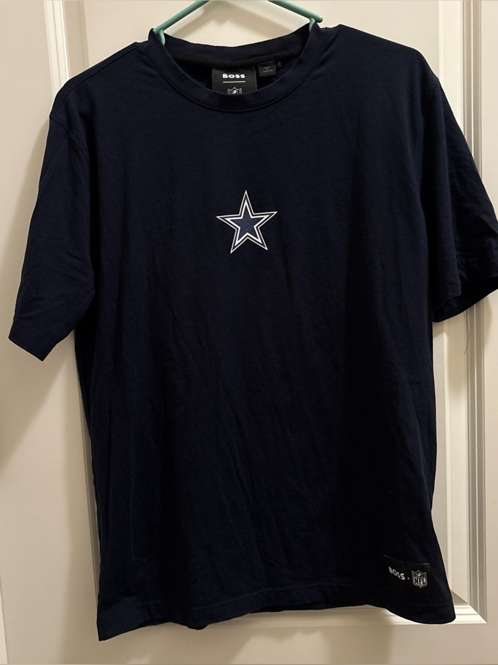 Hugo Boss X NFL Dallas Cowboys T-shirt Size S Graphic Logo Cotton Blend